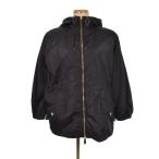 バーバリー BURBERRY フーデッド ジップアップジャケット パーカー ナイロン 裏地ノバチェック 2 黒 ブラック 8042901 レディース
