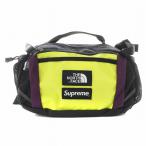  The North Face × Supreme 18AW Expedition сумка-пояс сумка "body" Logo нейлон чёрный желтый фиолетовый NF0A3SE7