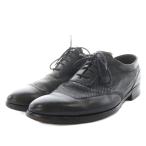 ショッピングボッテガ ボッテガヴェネタ BOTTEGA VENETA ビジネスシューズ メッシュ レザー 41 黒 ブラック /AN7 ☆AA★ メンズ