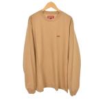 ショッピングシュプリーム シュプリーム SUPREME 24FW Small Box L/S Tee スモールボックスロゴ ロングスリーブTシャツ カットソー 長袖 S ベージュ メンズ