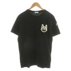 モンクレール MONCLER Tシャツ カットソー 半袖 ロゴ M 黒 ブラック J20918C00021 /AN42 ☆AA★ メンズ
