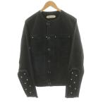 ナマチェコ NAMACHEKO 23AW スタッズデザインデニムジャケット ジージャン Gジャン S 黒 ブラック /AN55 ☆AA★ メンズ