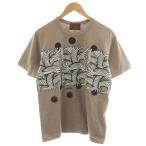 ショッピングGARCONS コムデギャルソン COMME des GARCONS × ネメス Nemeth AD2024 Tシャツ カットソー 半袖 プリント L ベージュ ON-T001 /AN25 メンズ