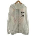 オフホワイト OFF WHITE × アンダーカバー UNDERCOVER パーカー プルオーバー ロゴ プリント スカル XL 白