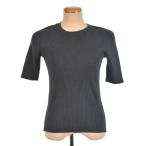 ミラオーウェン Mila Owen 22AW オーガニックリブ半袖ニット セーター 0 緑 グリーン カーキ 09WNT224310 レディース