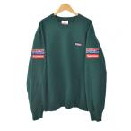 ショッピングシュプリーム シュプリーム SUPREME ホンダ HONDA 19FW FOX RACING CREWNECK SWEATSHIRT スウェット トレーナー プルオーバー L 緑 グリーン メンズ