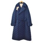  не использовался товар sinyakozkaSHINYA KOZUKA 24AW TRENCH WITH KAPOK KNOT стеганое полотно тренчкот длинный M темно-синий темно-синий 2402SK11