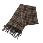 ポロ ラルフローレン POLO RALPH LAUREN マフラー ストール 総柄 チェック柄 ロゴ刺繍 フリンジ レディース