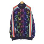 ショッピングスパンコール グッチ GUCCI スパンコール GG柄 トラックジャケット ブルゾン M 紺 ネイビー 546393 ☆AA★ メンズ