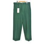 グッチ GUCCI ワイド ストレートパンツ スラックス 7-50R 緑 グリーン 590508 ☆AA★