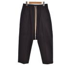  Rick Owens Rick Owens 23AW укороченные брюки draw -тактный кольцо брюки шаровары 46 чёрный черный RU02C7381-TE *AA* мужской 