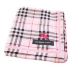  не использовался товар Burberry BURBERRY носовой платок noba проверка шланг вышивка розовый /TK #GY99 женский 