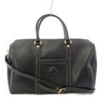 a* тест -nia.testoni сумка "Boston bag" сумка на плечо кожа чёрный черный /TK #GY99 мужской женский 