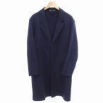 ショッピングzara ザラ ZARA チェスターコート ジャケット ウール ロング丈 L 紺 ネイビー /HO◇ 0220 メンズ