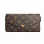 ルイヴィトン LOUIS VUITTON 美品 M60531 モノグラム ポルトフォイユ・サラ 長財布 ウォレット ブラウン レディース