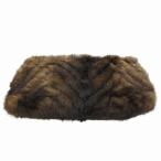  Cobra COBRA прекрасный товар вечерняя сумочка плечо сцепление норка мех чай Brown /HO^ 0308 женский 