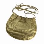 ロエベ LOEWE ショルダーバッグ ポシェット メタリックレザー ゴールドカラー ☆AA★ レディース
