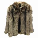  SaGa лиса SAGA FOX мех лисы пальто мех короткий 13 чай Brown /AE женский 