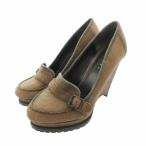  Cobra COBRA туфли-лодочки обувь Wedge подошва ремень замша 37 23.5cm чай Brown /HO* 0416 женский 
