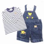  Miki House mikihouse детская одежда 2 позиций комплект cut and sewn окантовка длинный рукав комбинезон Denim 80 темно-синий темно-синий белый белый 