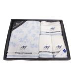  не использовался товар Royal Copenhagen полотенце комплект 4 пункт банное полотенце полотенце для лица полотенце для рук белый белый бледно-голубой прочее 