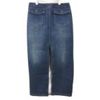 ショッピングchloe クロエ CHLOE デニムスカート ロング スリット コットン 38 M インディゴ 青 ブルー レディース