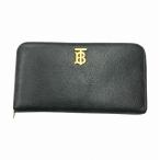 バーバリー BURBERRY エルモア ラウンド レザー ウォレット ELMORE ROUND LEATHER WALLET 財布 黒 ブラック メンズ レディース