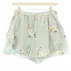 li Land chu-ruRirandture 81470328-2 юбка-брюки шорты Zip fly цветочный принт принт 1 бледно-голубой /KU женский 