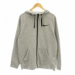  Nike NIKE DRI-FIT флис полный Zip f-ti Parker длинный рукав Logo принт XL серый 860466-063 /KU мужской 