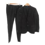 ショッピングzara ザラマン ZARA MAN スーツ セットアップ シングル ジャケット パンツ 2B 麻 リネン 36 黒 ブラック /JS メンズ