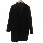 BROWNY STANDARD мохнатый шерсть Пальто Честерфилд колено длина BS17WN10-M001 чёрный черный L женский 