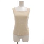  -тактный laStola. квадратное шея ребра вязаный майка cut and sewn F слоновая кость /GV #GY43 женский 