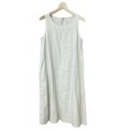 ショッピングエヴァ エヴァムエヴァ evam eva リネン ノースリーブ ワンピース ロング 生成り色 レディース