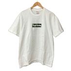 シュプリーム SUPREME 23AW Box Logo Tee 迷彩柄 ボックスロゴ Tシャツ 半袖 カットソー クルーネック Ｍ 白 ホワイト ☆AA★ メンズ