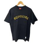 ショッピングsupreme シュプリーム SUPREME 20AW Plaid Applique S/S Top Ｔシャツ カットソー 半袖 Ｍ 黒 ブラック ☆AA★ メンズ