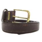  Burberry zBurberrys Vintage кожаный ремень Logo чай темно-коричневый /GV *AA* мужской 