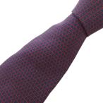  Fendi FENDI галстук постоянный Thai общий рисунок Logo шелк темно-синий темно-синий красный красный /AE #GY47 мужской 