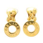  Celine CELINE Vintage серьги Circle Logo Gold цветный Gold цвет /AE #GY47 женский 