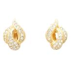  Christian Dior Christian Dior серьги стразы зажим Gold цвет /AE #GY47 женский 