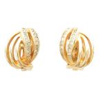  Christian Dior Christian Dior стразы имеется пристегивающийся серьги Gold цвет /AE #GY47 женский 