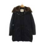 ウールリッチ WOOLRICH COCOON PARKA ファー付き コクーンパーカー ダウンコート アウター M 紺 茶 WWOU0351 /CX ■OS