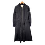 ショッピングファーファ ファーファー furfur MA-1風ドレスコート 中綿 ロング ジップアップ RWFC225004 1 ブラック