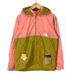ザノースフェイス THE NORTH FACE マウンテンパーカー ナイロンジャケット 上着 フーディ バイカラー ジップアップ 150cm ピンク イエロー