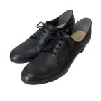 ショッピングREGAL リーガル REGAL レースアップ シューズ ヒールシューズ プレーントゥ レザー 23.5cm ブラック レディース