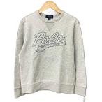 ショッピングラルフ ポロ ラルフローレン POLO RALPH LAUREN ロゴ刺繍 クルーネック スウェット トレーナー 長袖 男の子 L 14-16 グレー ■GY14 キッズ