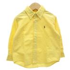  Ralph Lauren RALPH LAUREN кнопка down рубашка длинный рукав po колено вышивка мужчина 90 желтый желтый /GV #GY14 Kids 