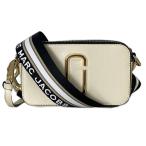 ショッピングmarc マークジェイコブス MARC JACOBS スナップショット ショルダーバッグ レザー スクエア ホワイト ブラック M0012007 ■GY14 レディース