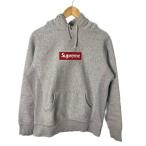 シュプリーム SUPREME BOX LOGO HOODED SWEATSHIRT パーカー フーディ ヘザーグレーS メンズ