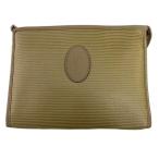 イヴサンローラン YVES SAINT LAURENT セカンドバッグ クラッチバッグ レザー YSLロゴ OLD ベージュ ■GY06 レディース