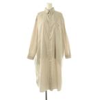 ダントン DANTON オックスフォードボタンダウンシャツドレス ワンピース 長袖 ロング ストライプ 36 モカ キナリ /NR ■OS レディース